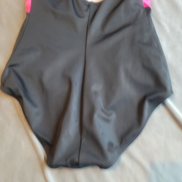 Speedo Swim Womens Size 10 Black Beach One-Piece Powerflex Eco Swimsuit Modesty - Picture 11 of 13